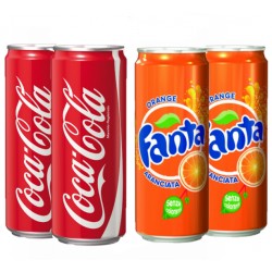Coca Cola e Fanta Lattina